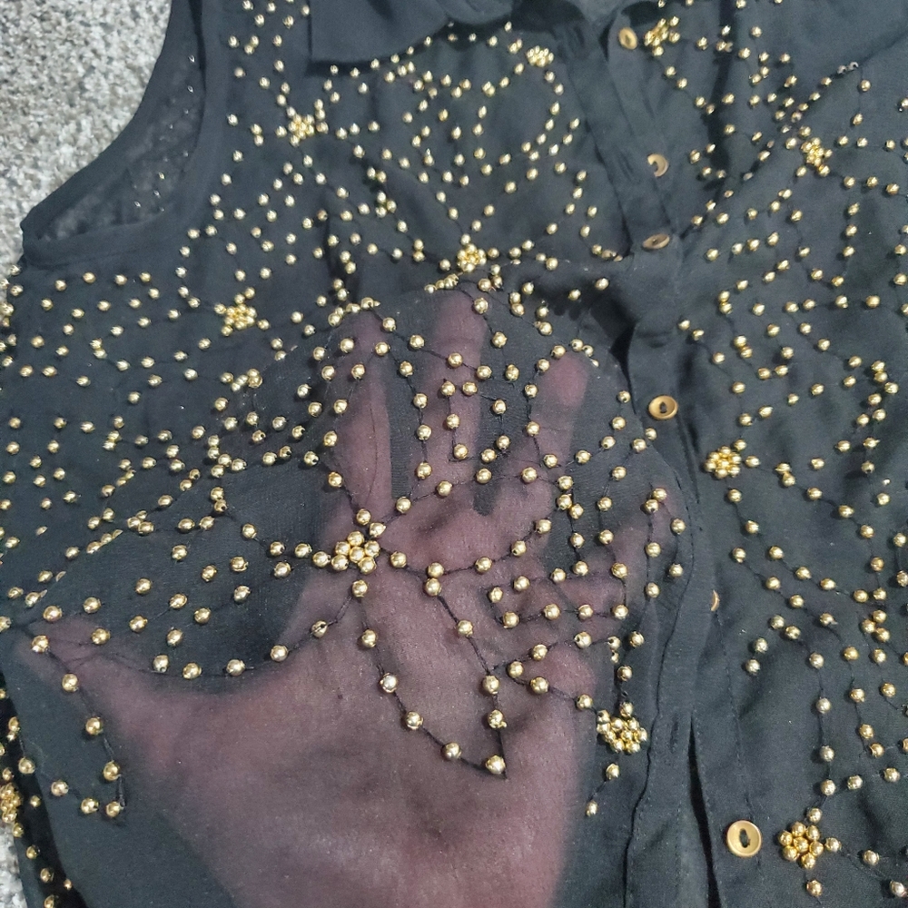 Sheer button blouse - Picture 6 of 6